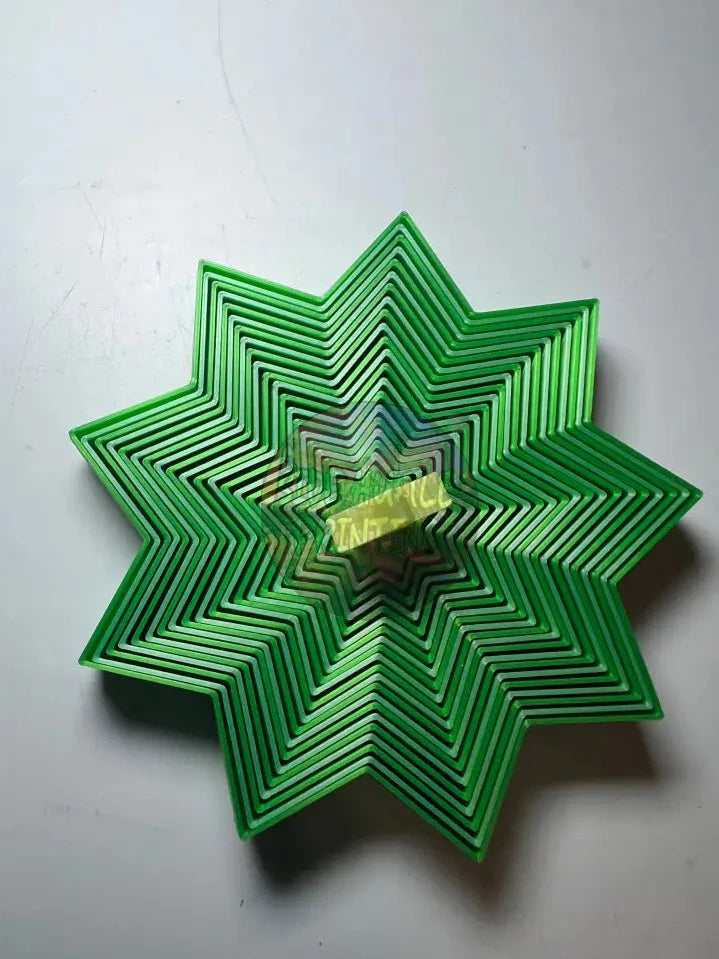 3D-Printed Stacking Christmas Tree Fidget Toy (Glow-in-the-Dark Star!) - Fidget Toy