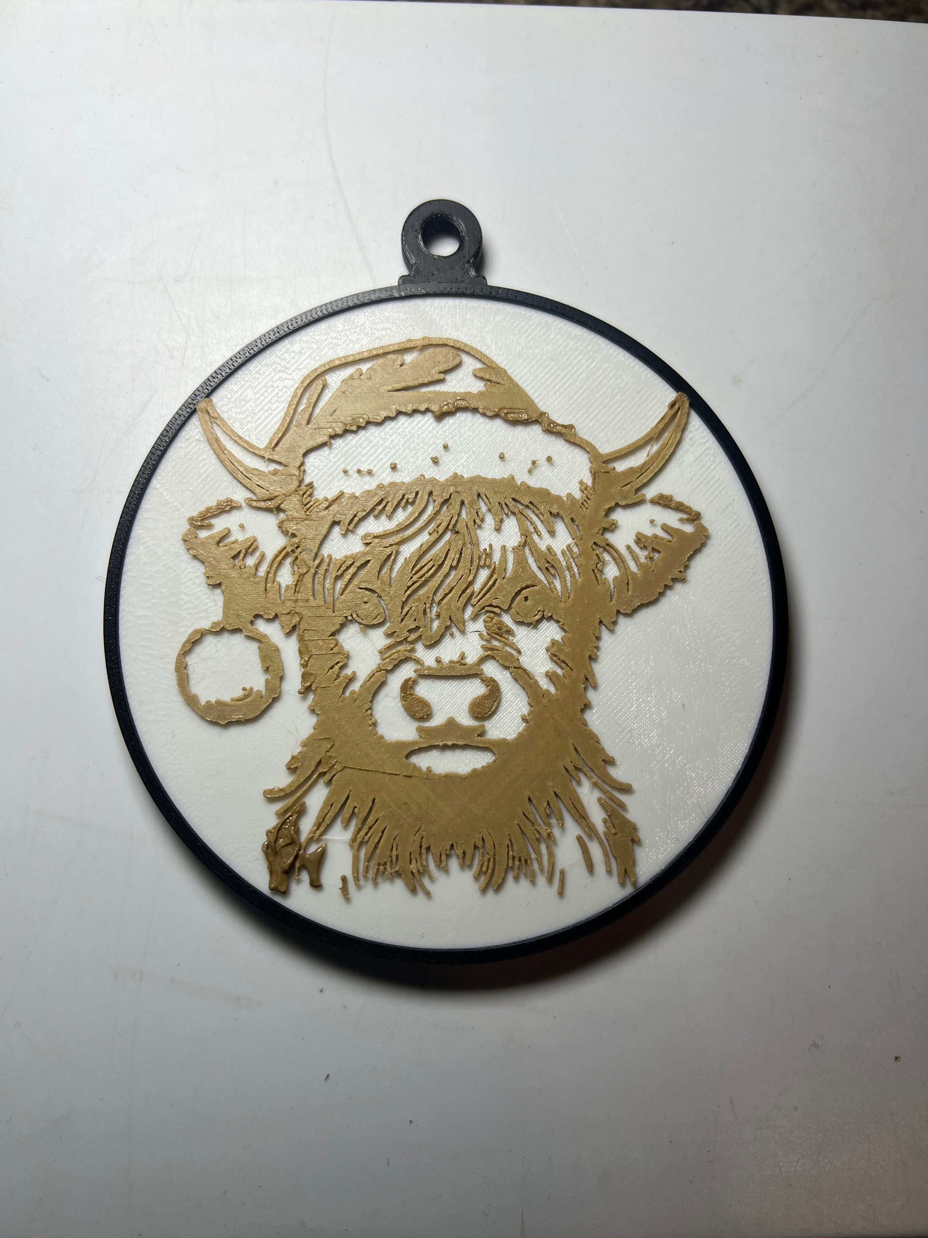 Highland Cow Holiday Ornament