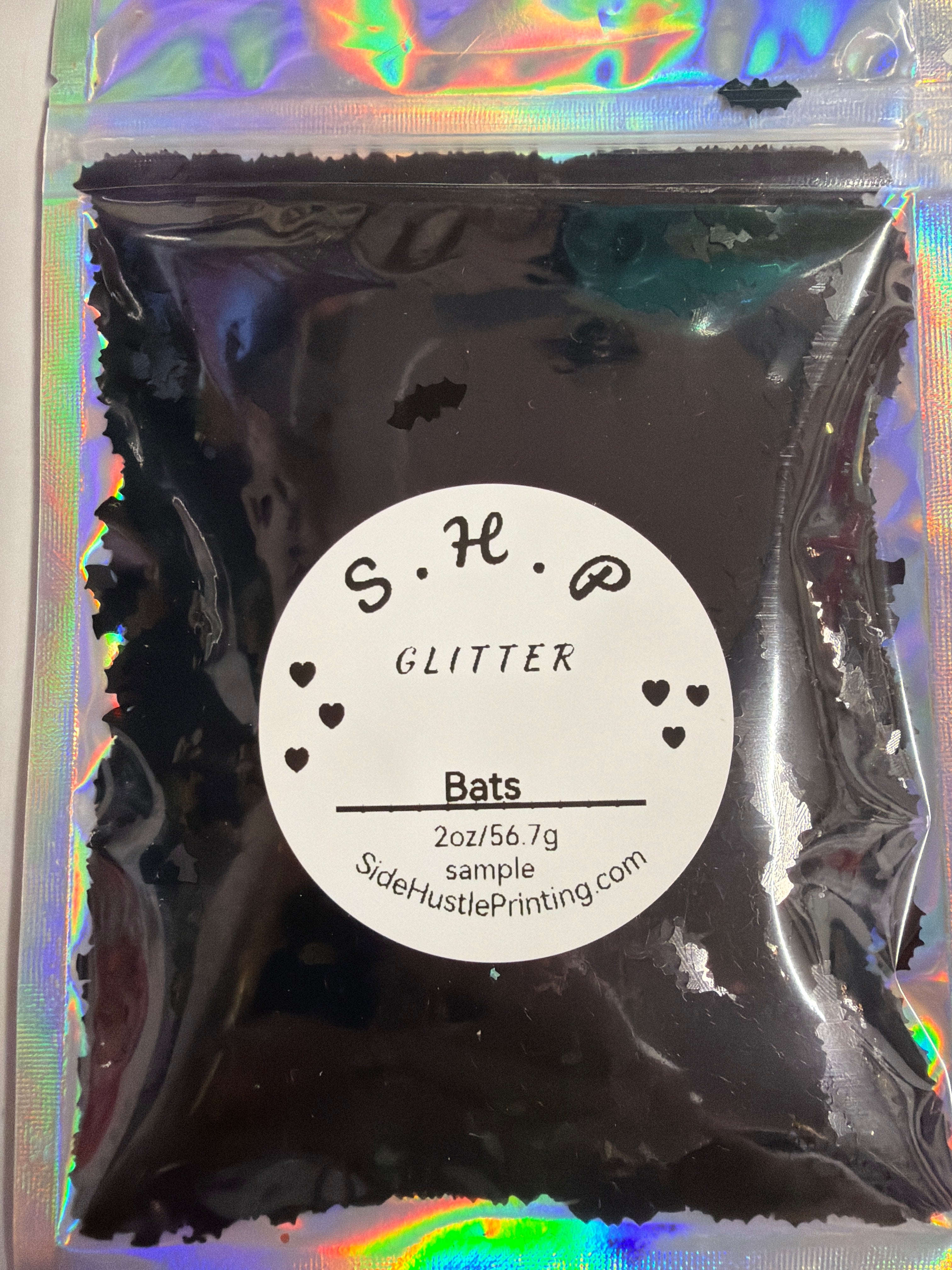 Bats Glitter Chunky