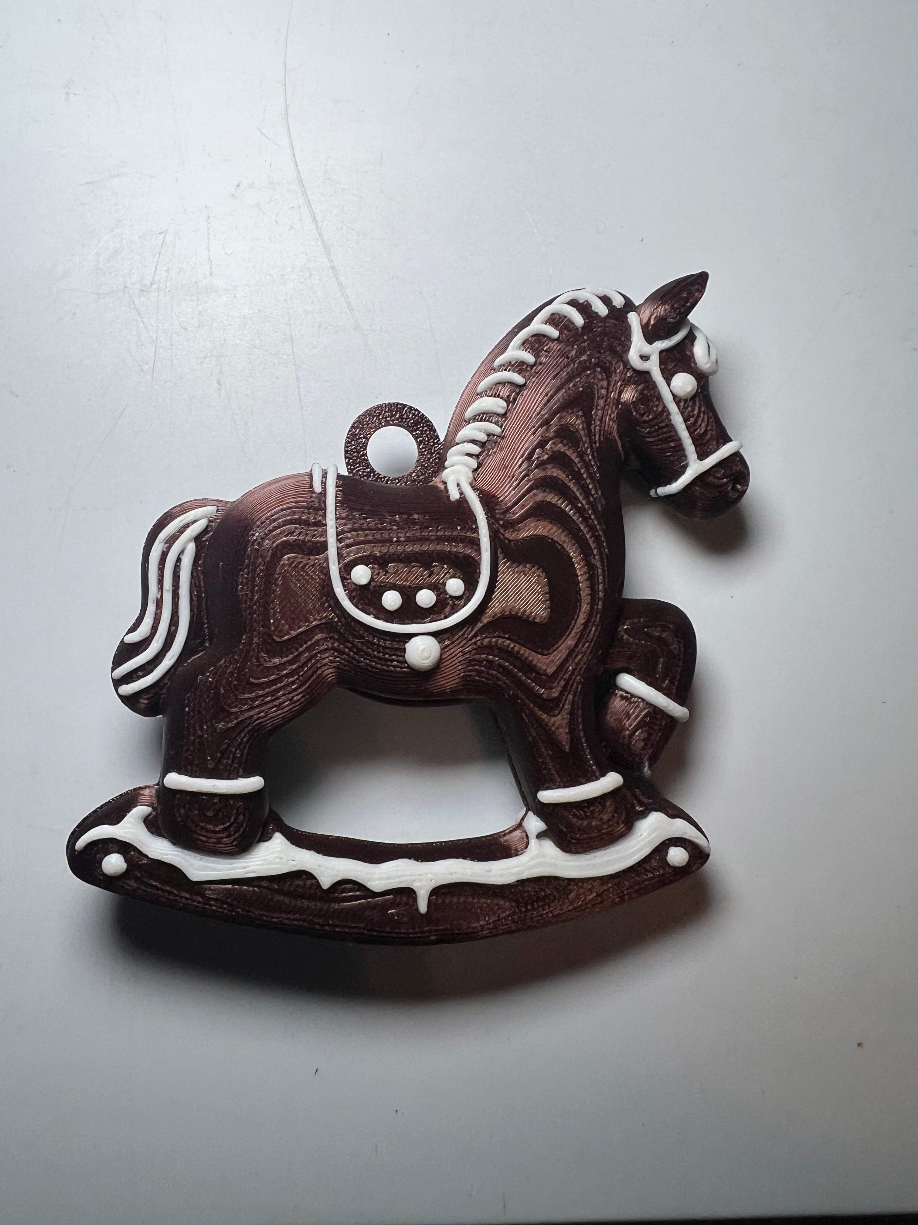 Gingerbread Horse Holiday Ornament 🎄