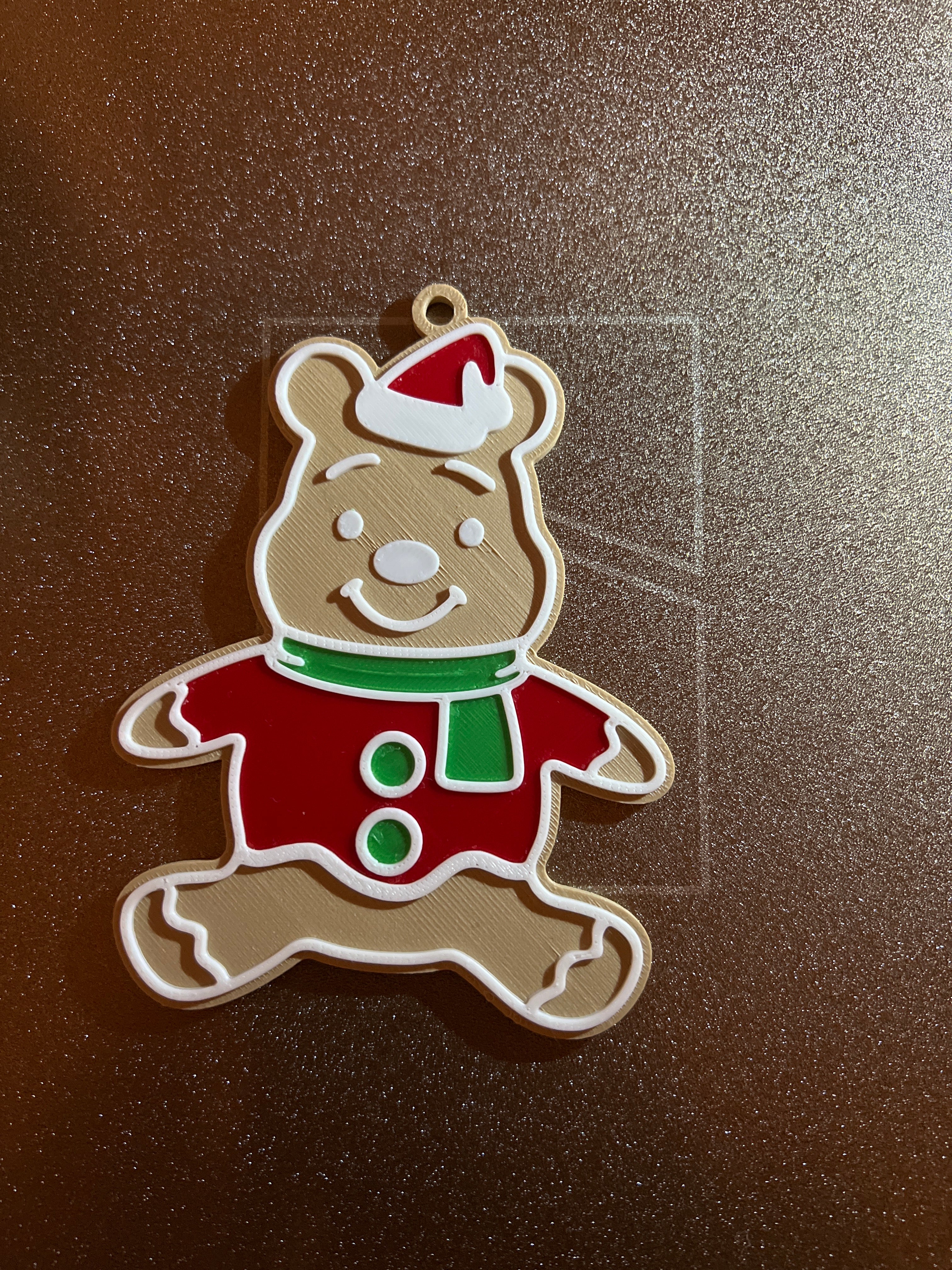 🎄 Gingerbread Bear Christmas Ornament