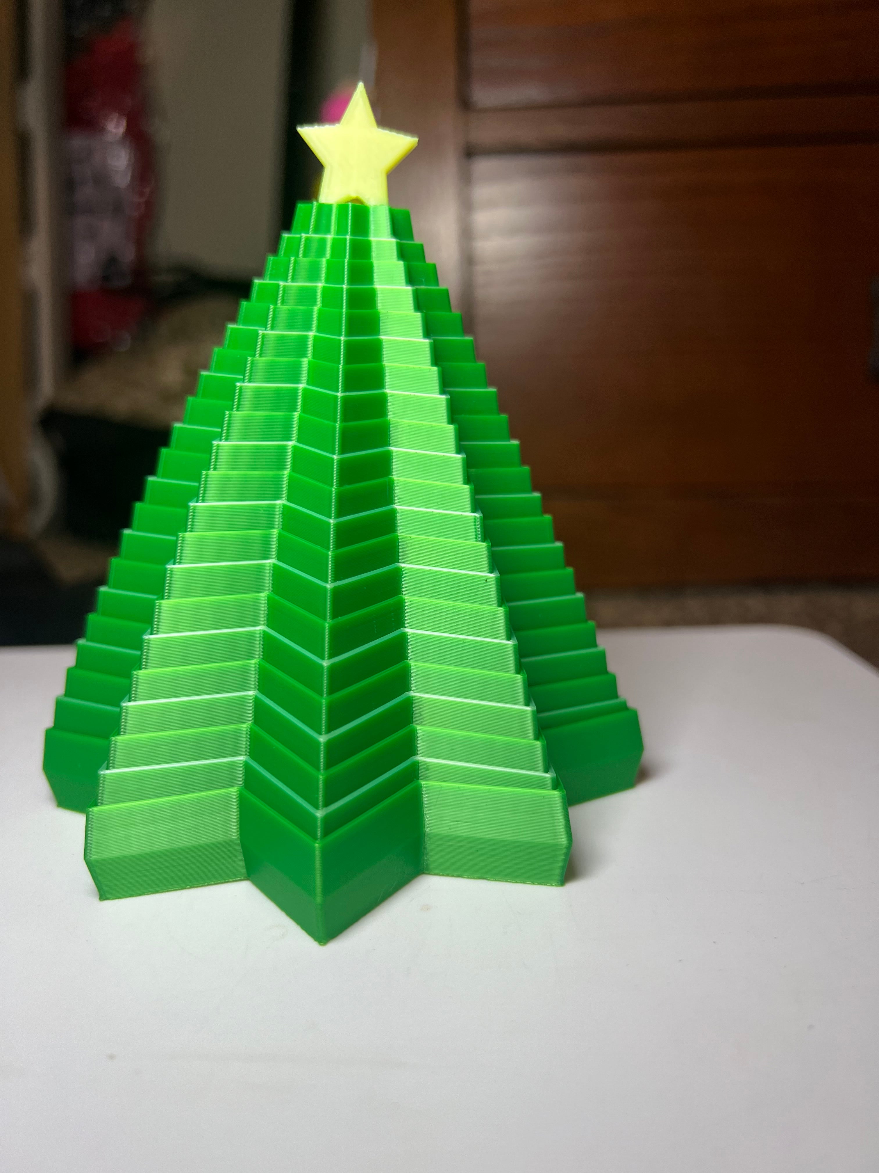 3D-Printed Stacking Christmas Tree Fidget Toy (Glow-in-the-Dark Star!)