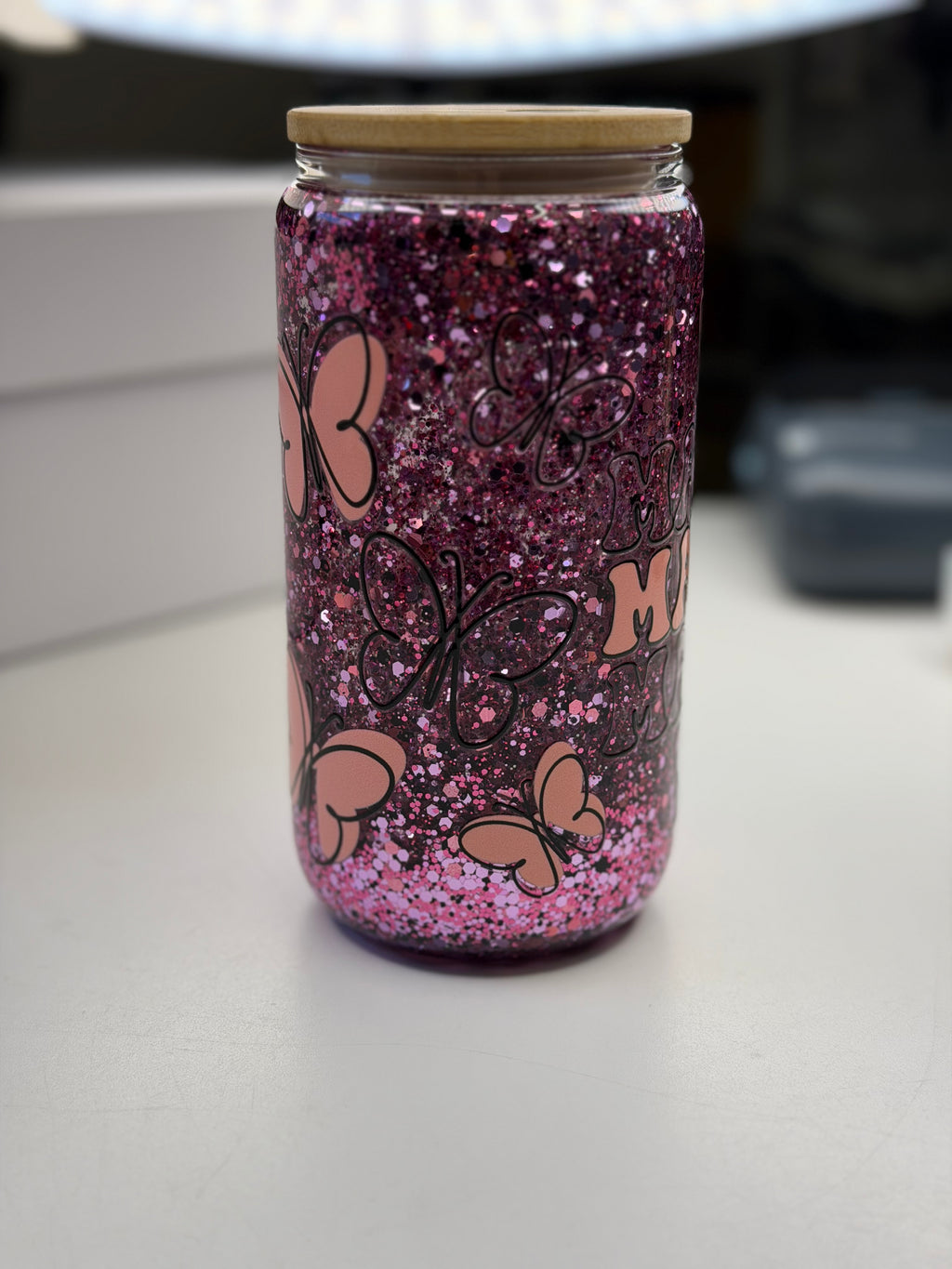 16oz/ w bamboo lid MAMA design.