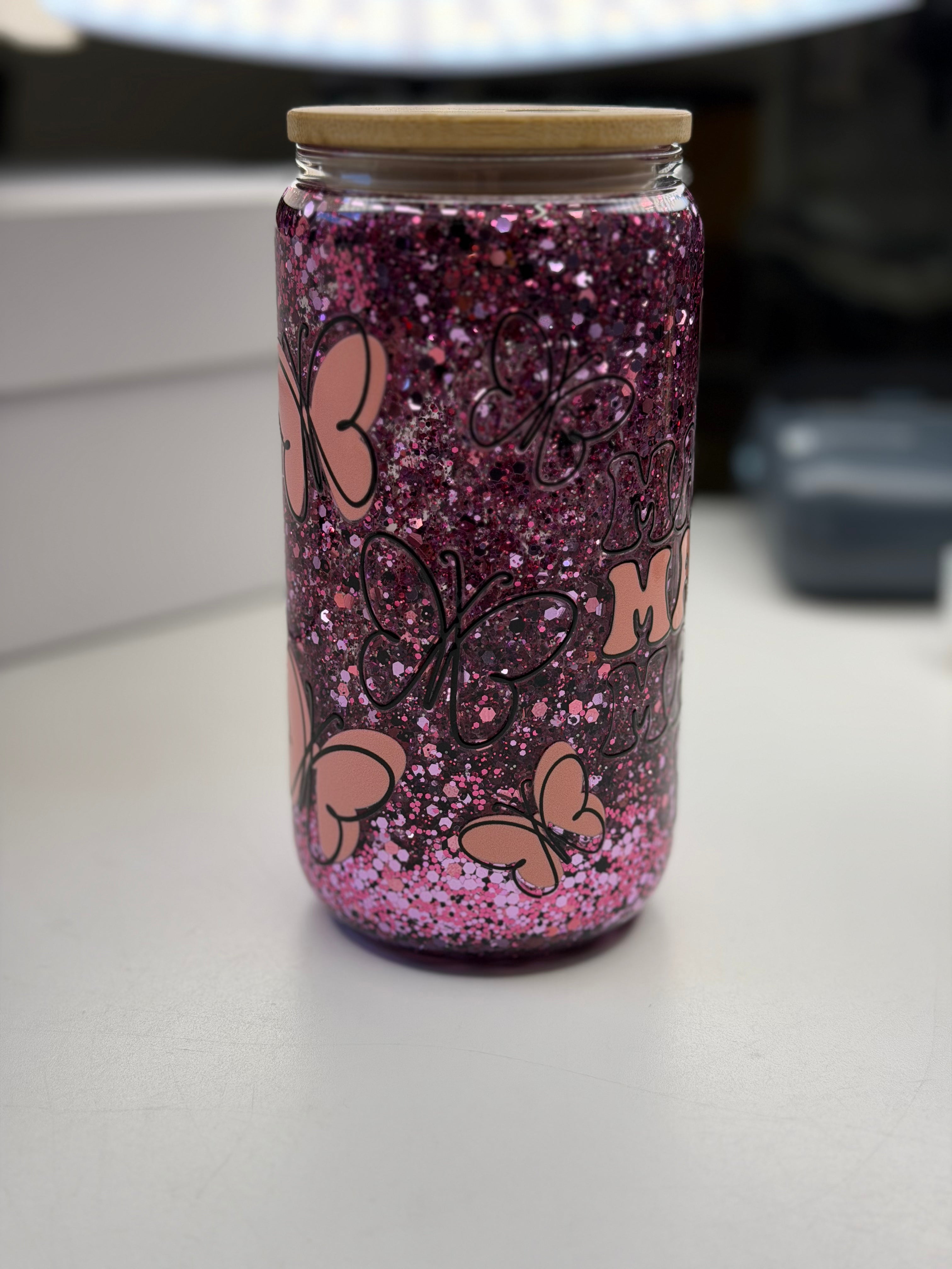 16oz/ w bamboo lid MAMA design.
