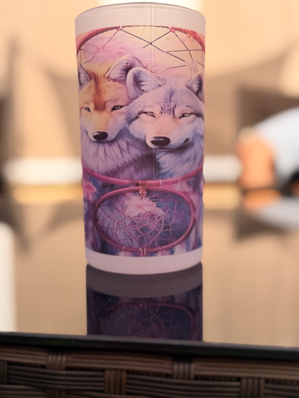 🐺✨ Dreamcatcher Wolf 16oz