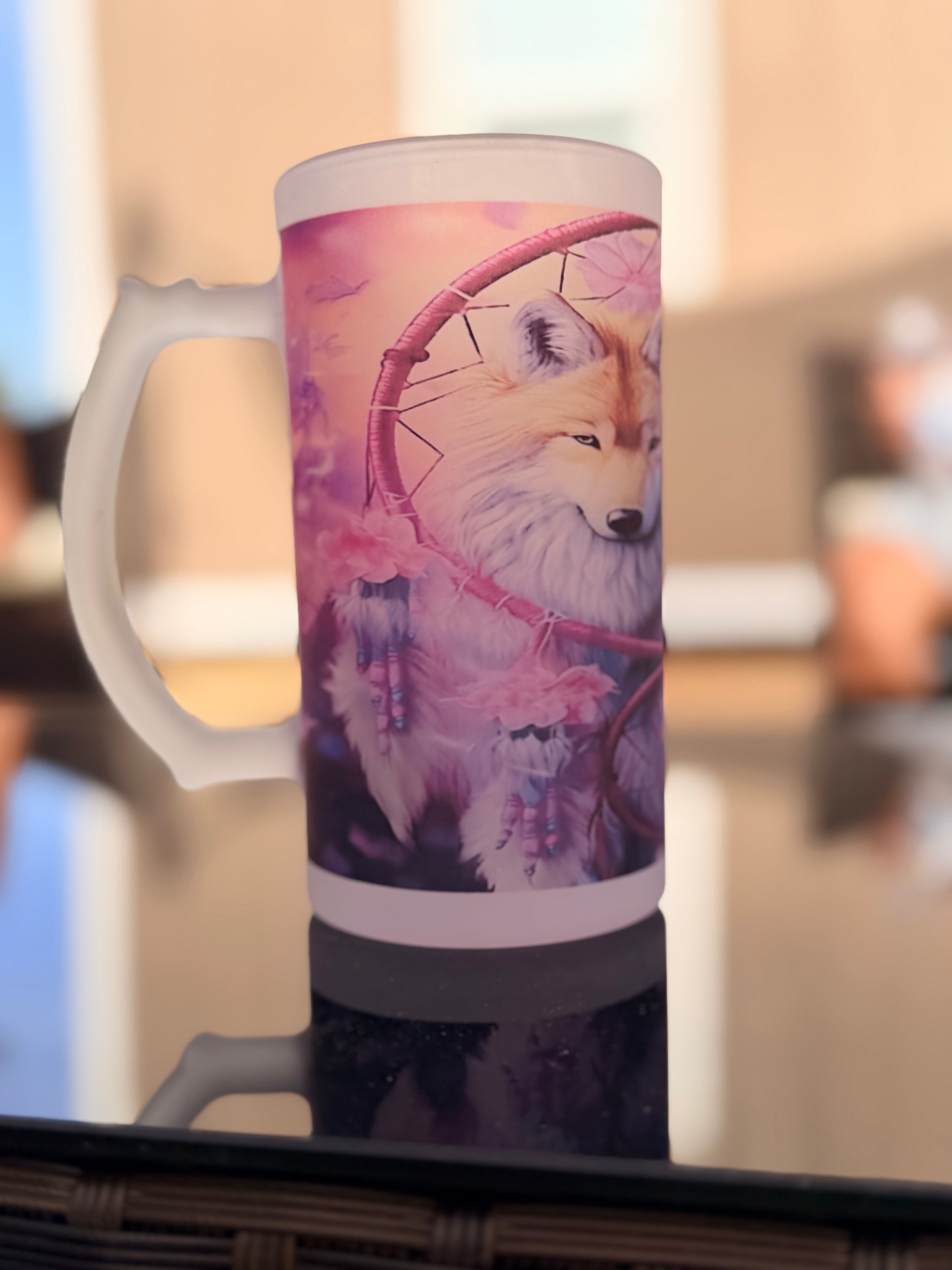 🐺✨ Dreamcatcher Wolf 16oz