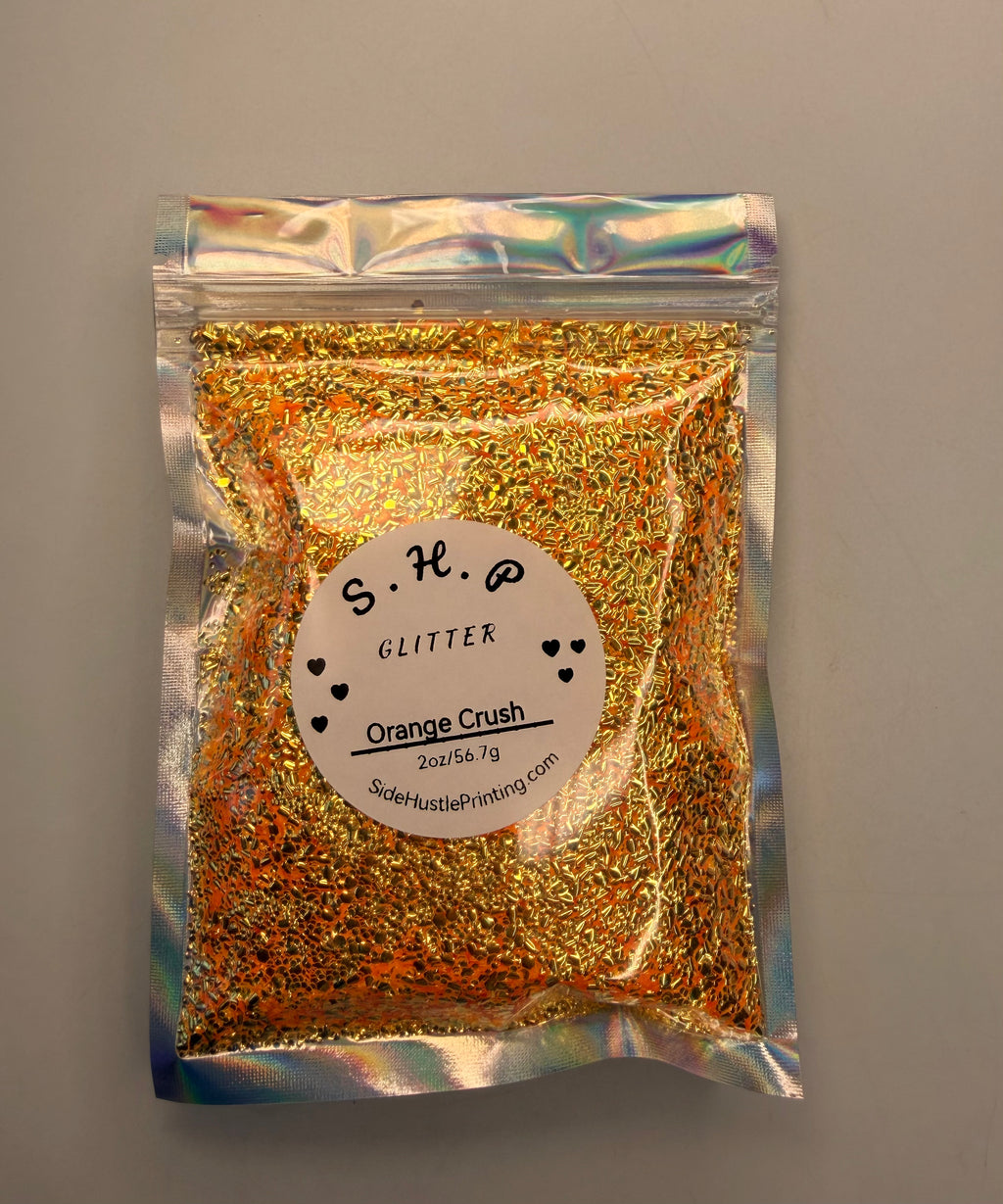 ✨ Orange Crush – Bubble Glitter  ✨