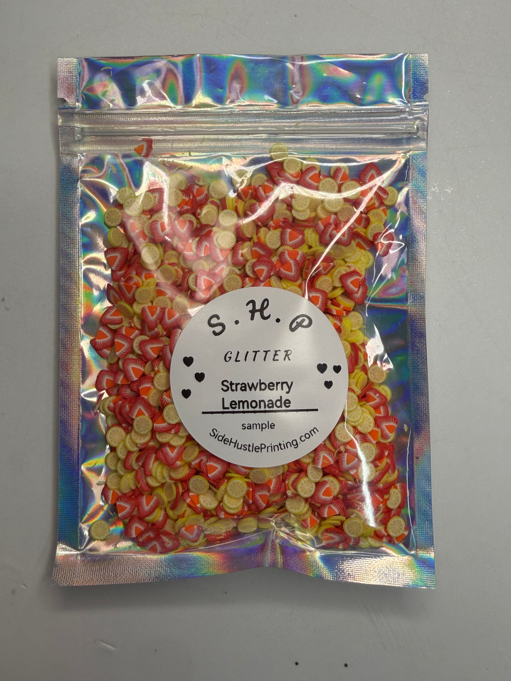 Strawberry Lemonade Polymer Clay Slices