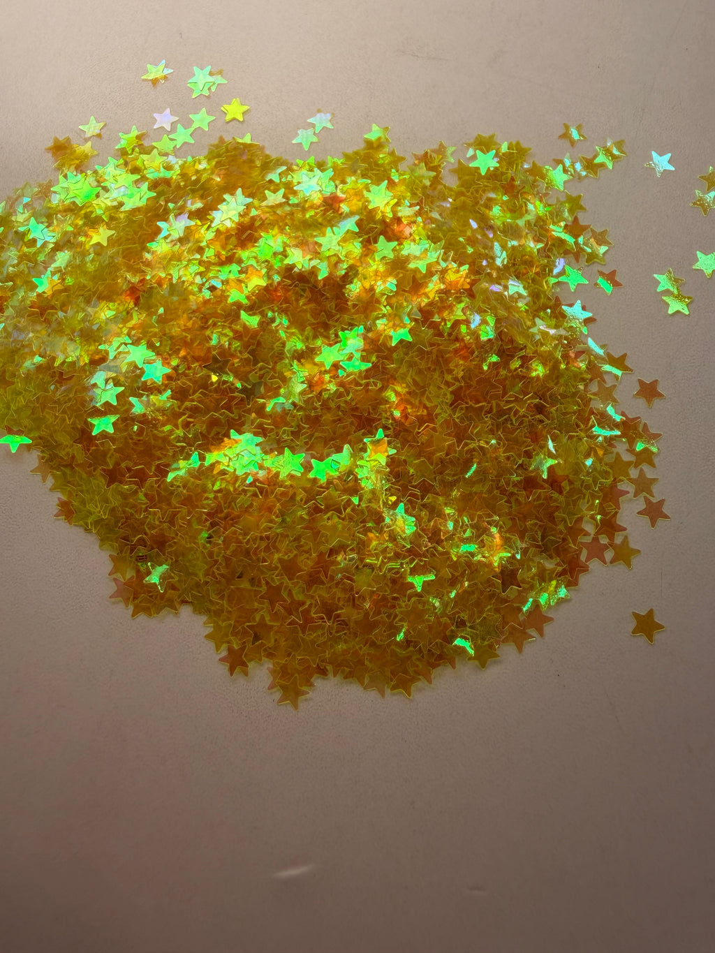 Golden Galaxy Shaped Glitter