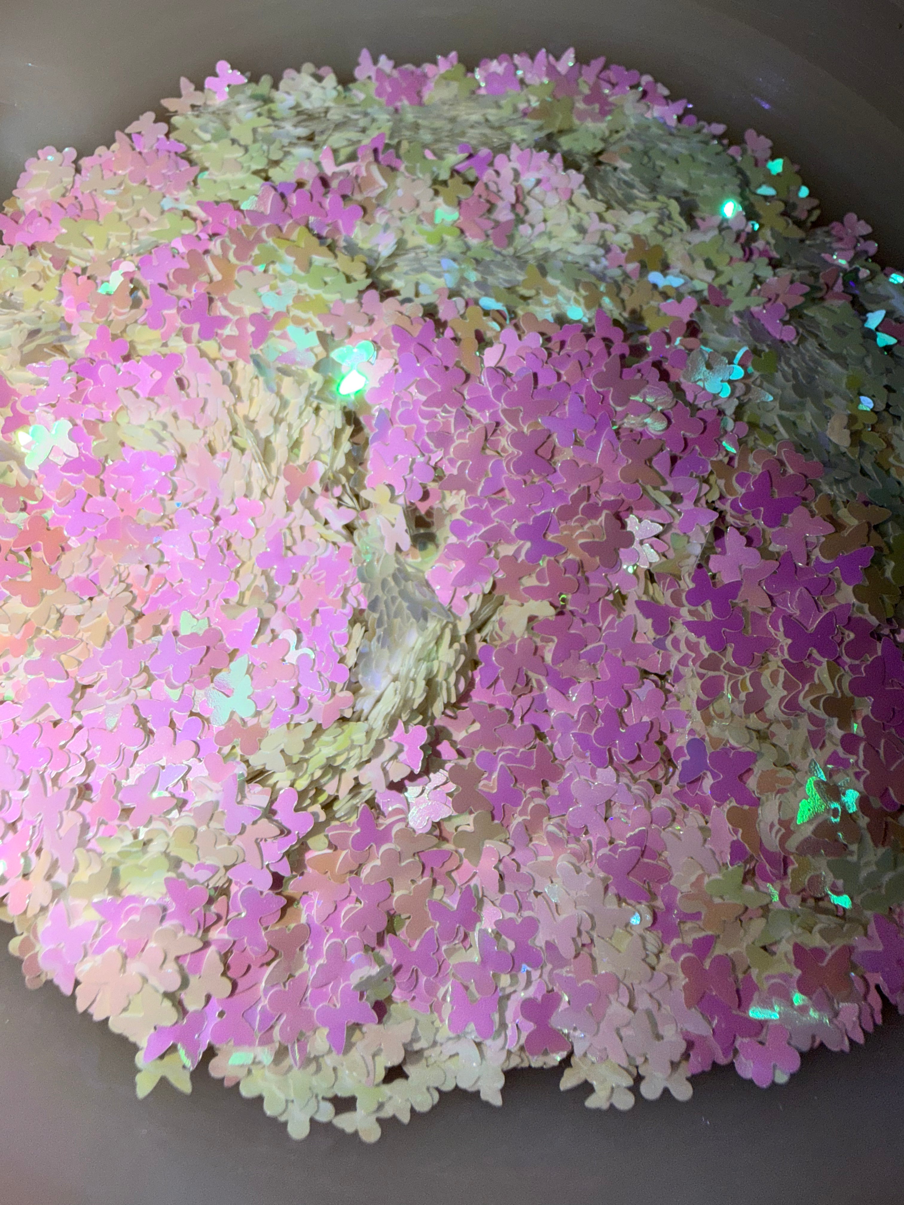 Butterfly Kisses Shaped Glitter