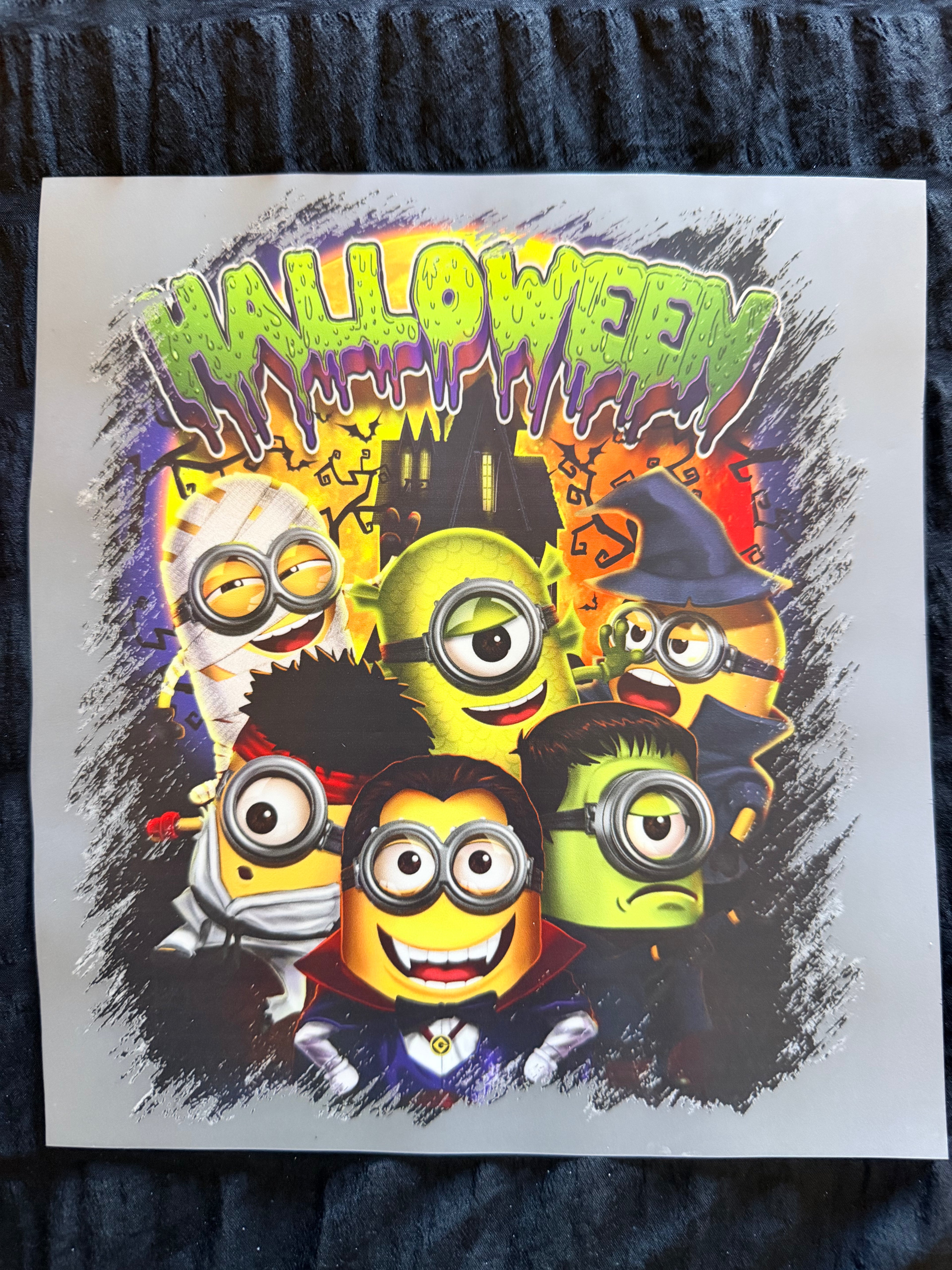 Halloween Minion Monsters Kids DTF Shirt Transfer
