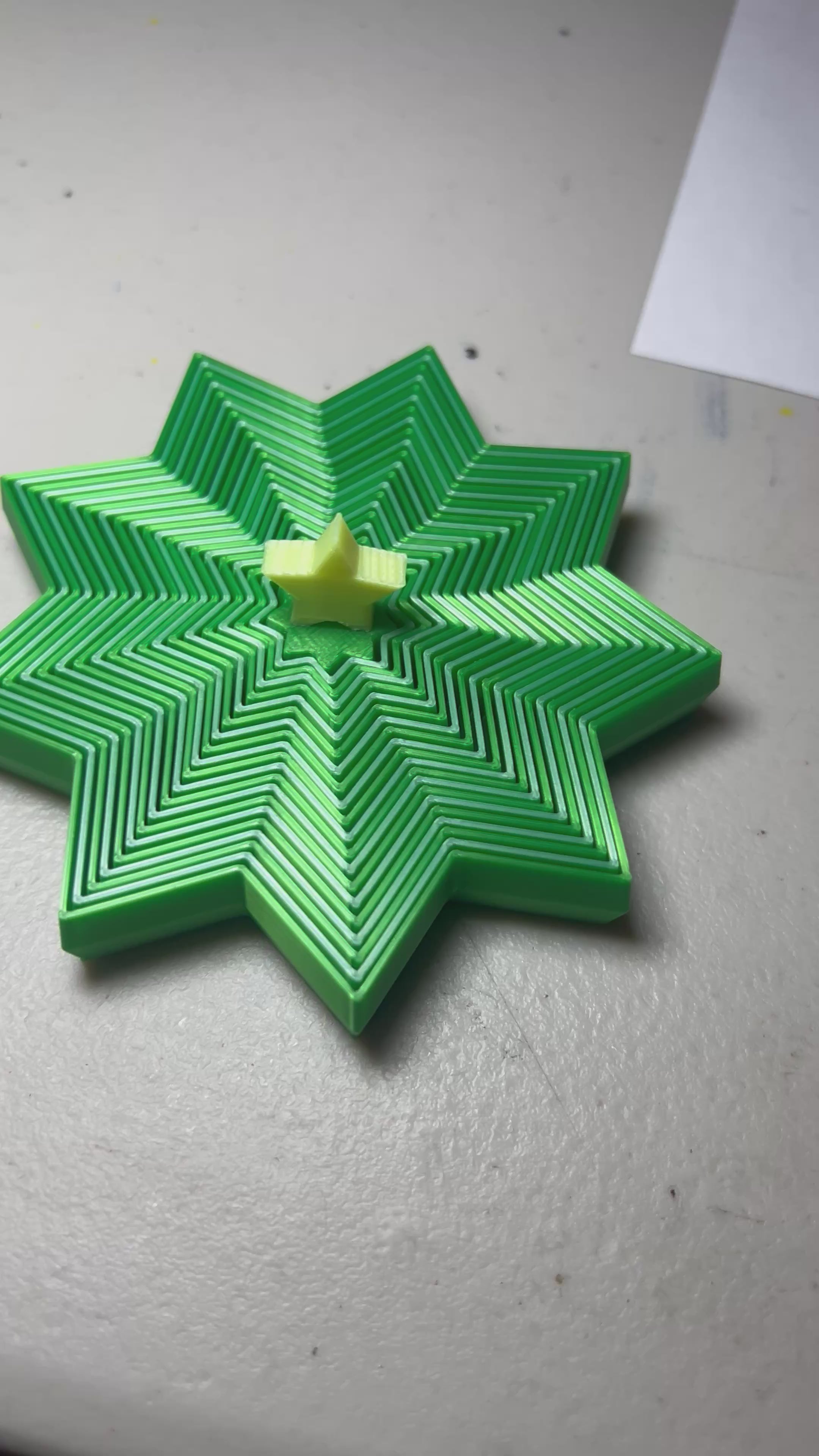 3D-Printed Stacking Christmas Tree Fidget Toy (Glow-in-the-Dark Star!)