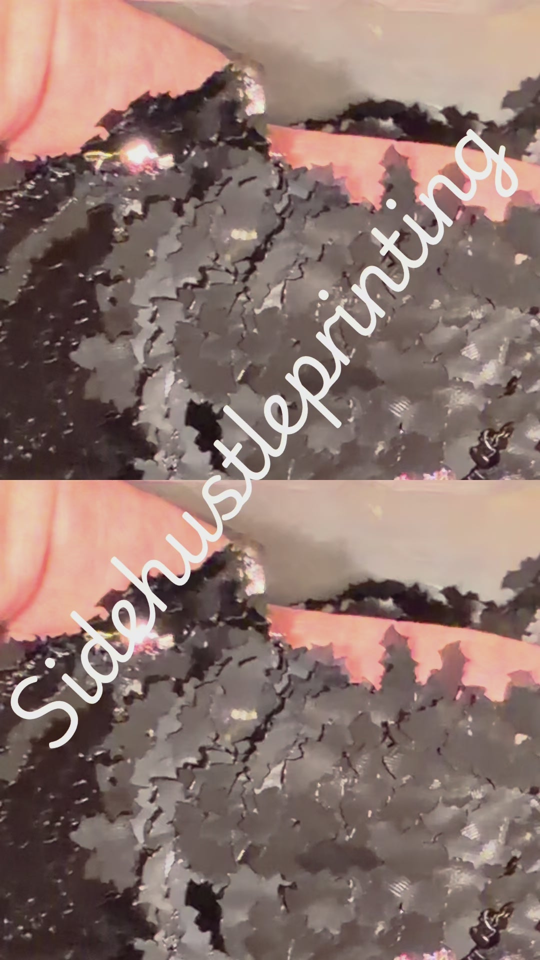 Bats Glitter Chunky